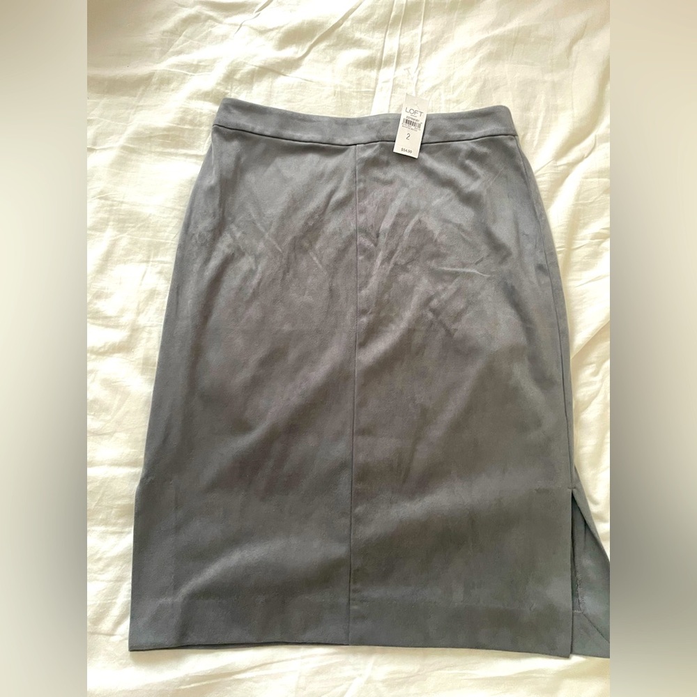 LOFT Velvet Pencil Skirt